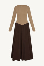 Stella Maxi Dress - Mocha Latte