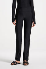 Straight Leg Swim Pants - Black