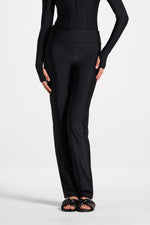 Straight Leg Swim Pants - Black