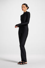 Straight Leg Swim Pants - Black