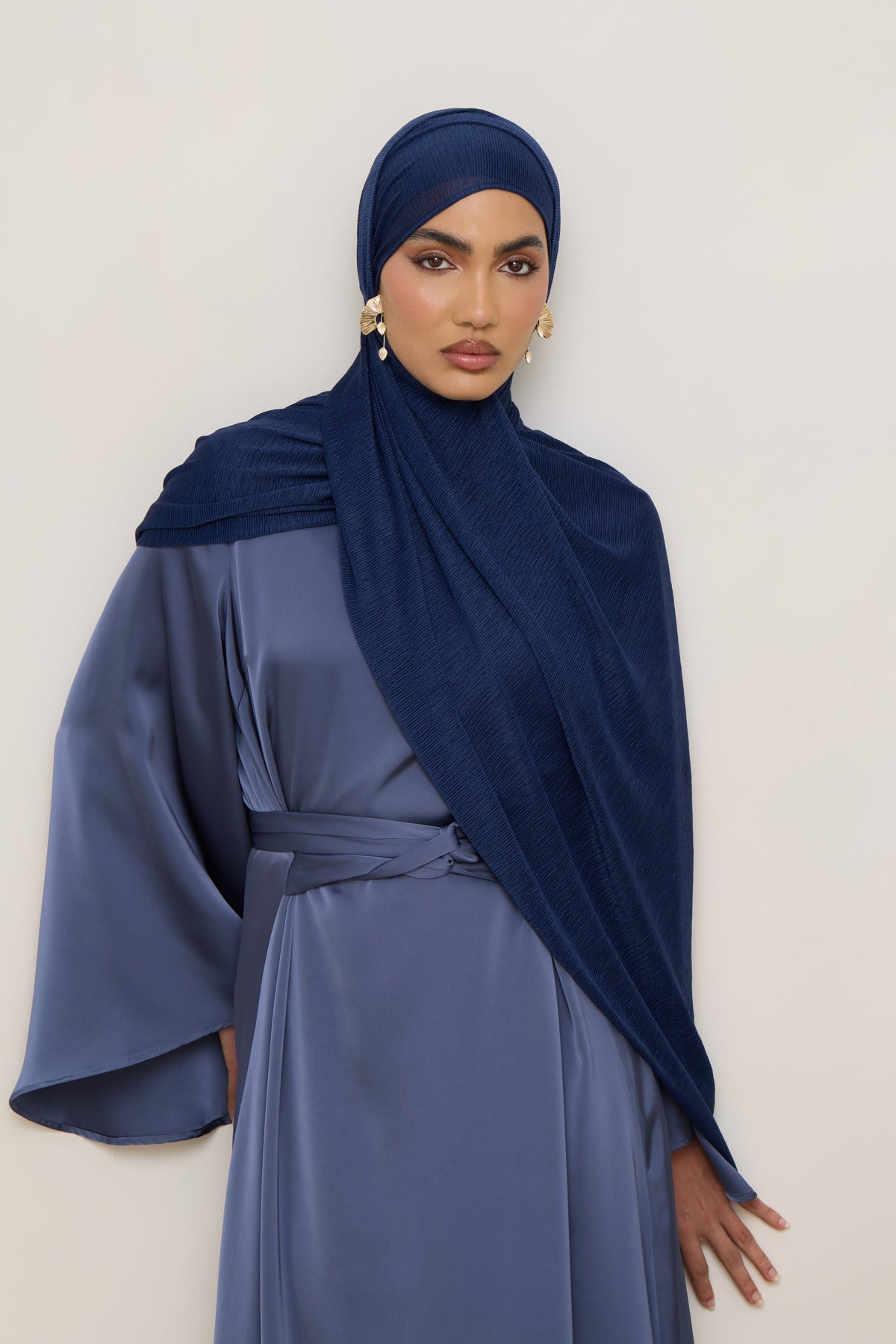Stretch Stripe Hijab - Twilight