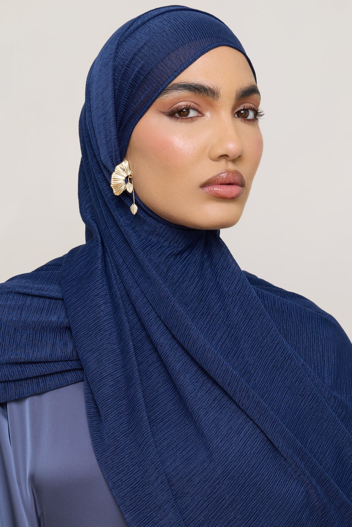 Stretch Stripe Hijab - Twilight