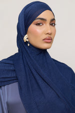 Stretch Stripe Hijab - Twilight