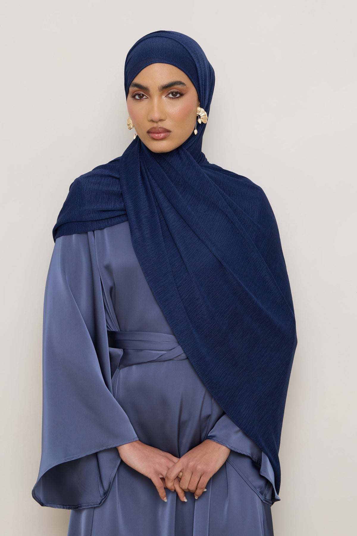 Stretch Stripe Hijab - Twilight