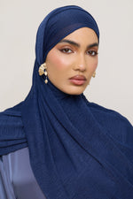 Stretch Stripe Hijab - Twilight