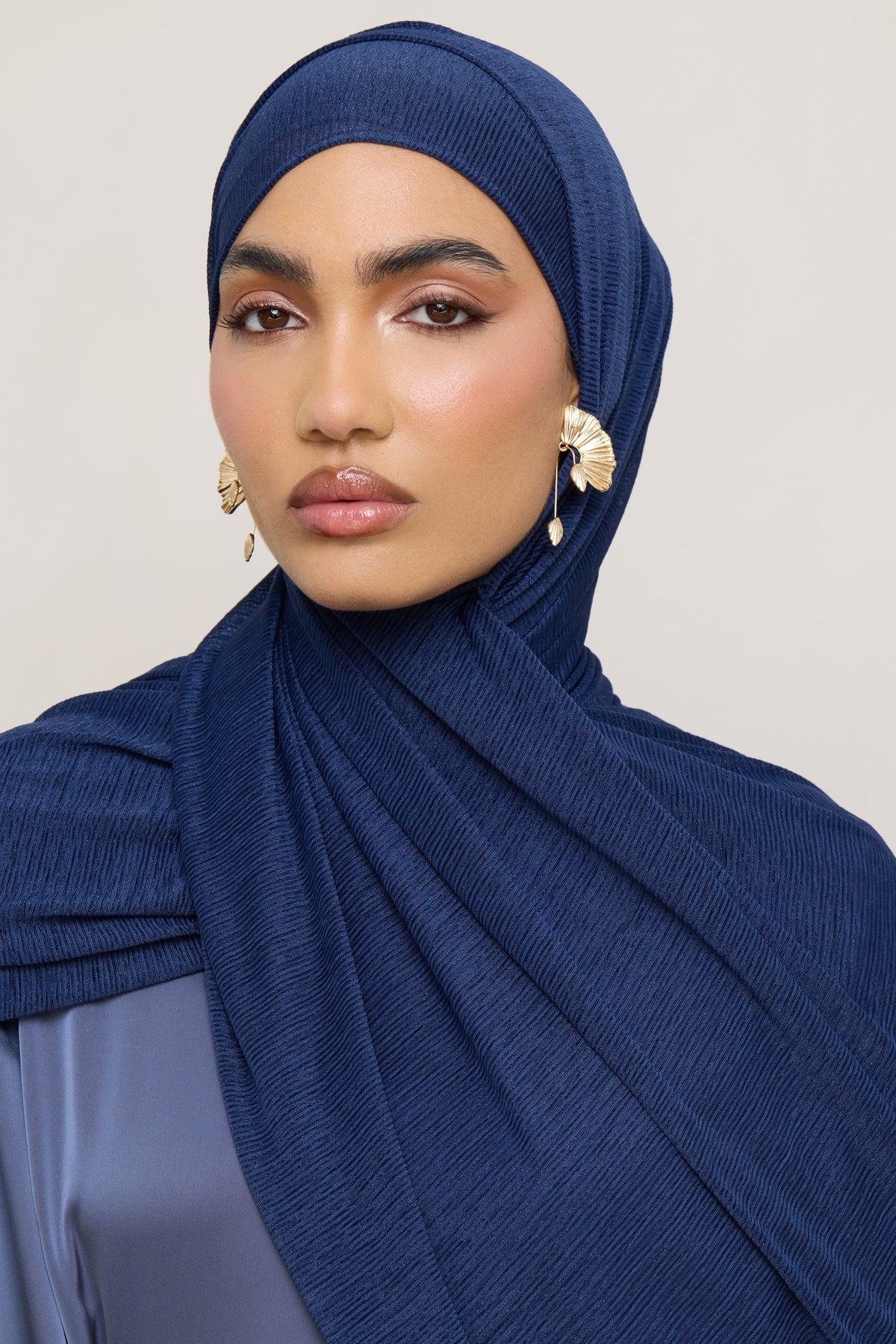 Stretch Stripe Hijab - Twilight