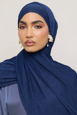Stretch Stripe Hijab - Twilight