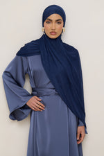 Stretch Stripe Hijab - Twilight