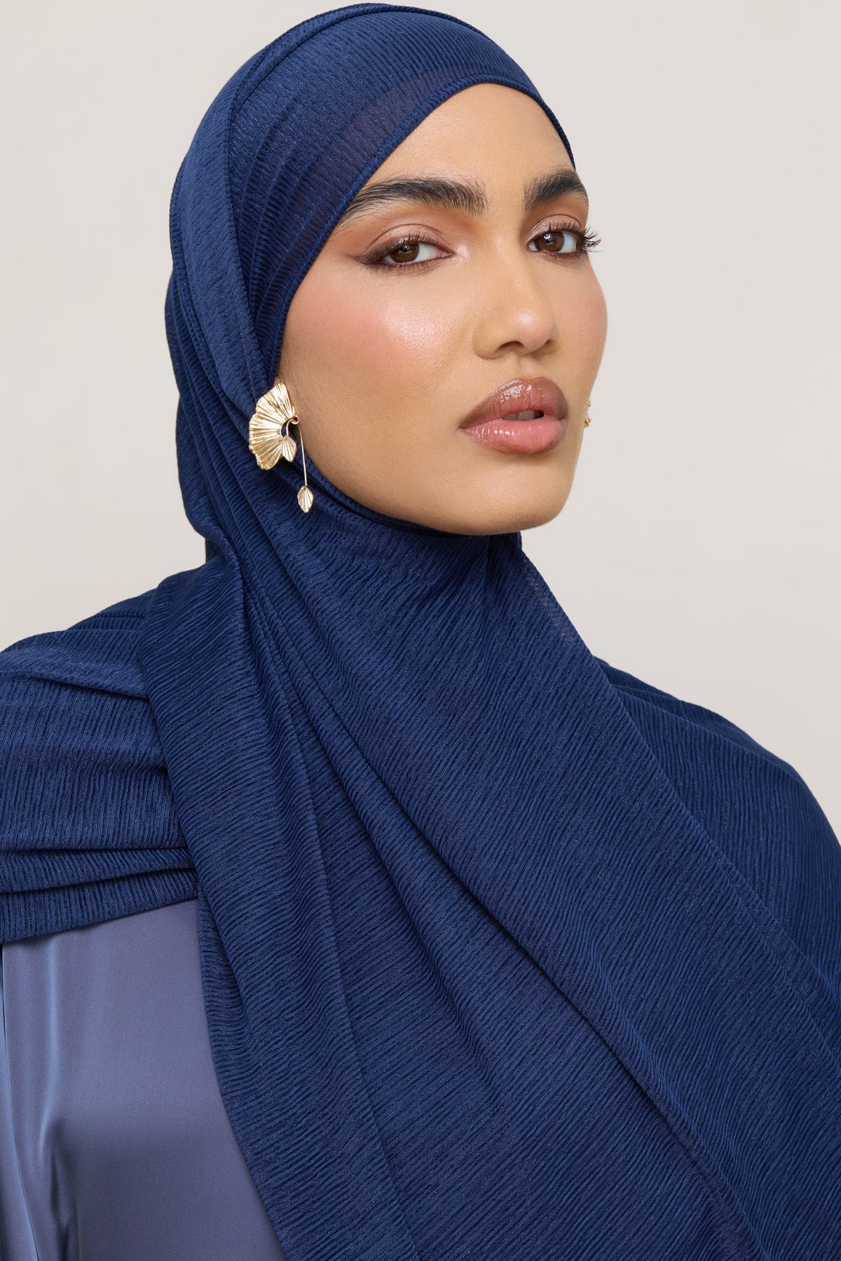 Stretch Stripe Hijab - Twilight