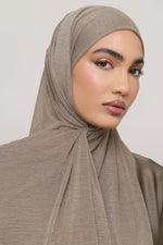 Stretch Stripe Hijab - Zaytoon