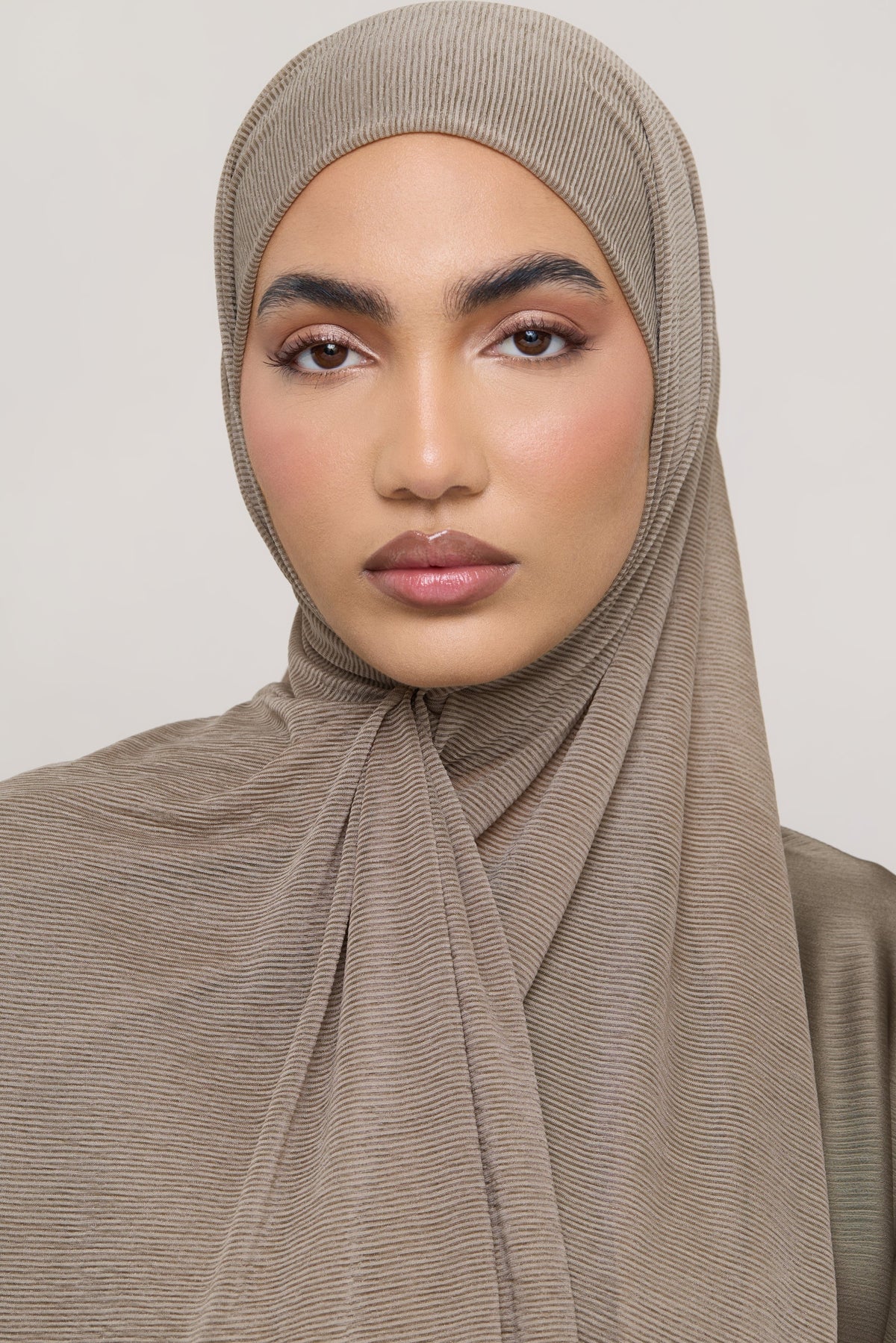 Stretch Stripe Hijab - Zaytoon