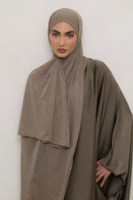 Stretch Stripe Hijab - Zaytoon
