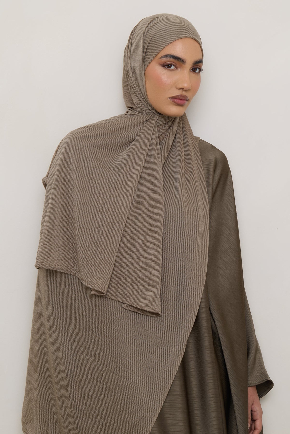 Stretch Stripe Hijab - Zaytoon