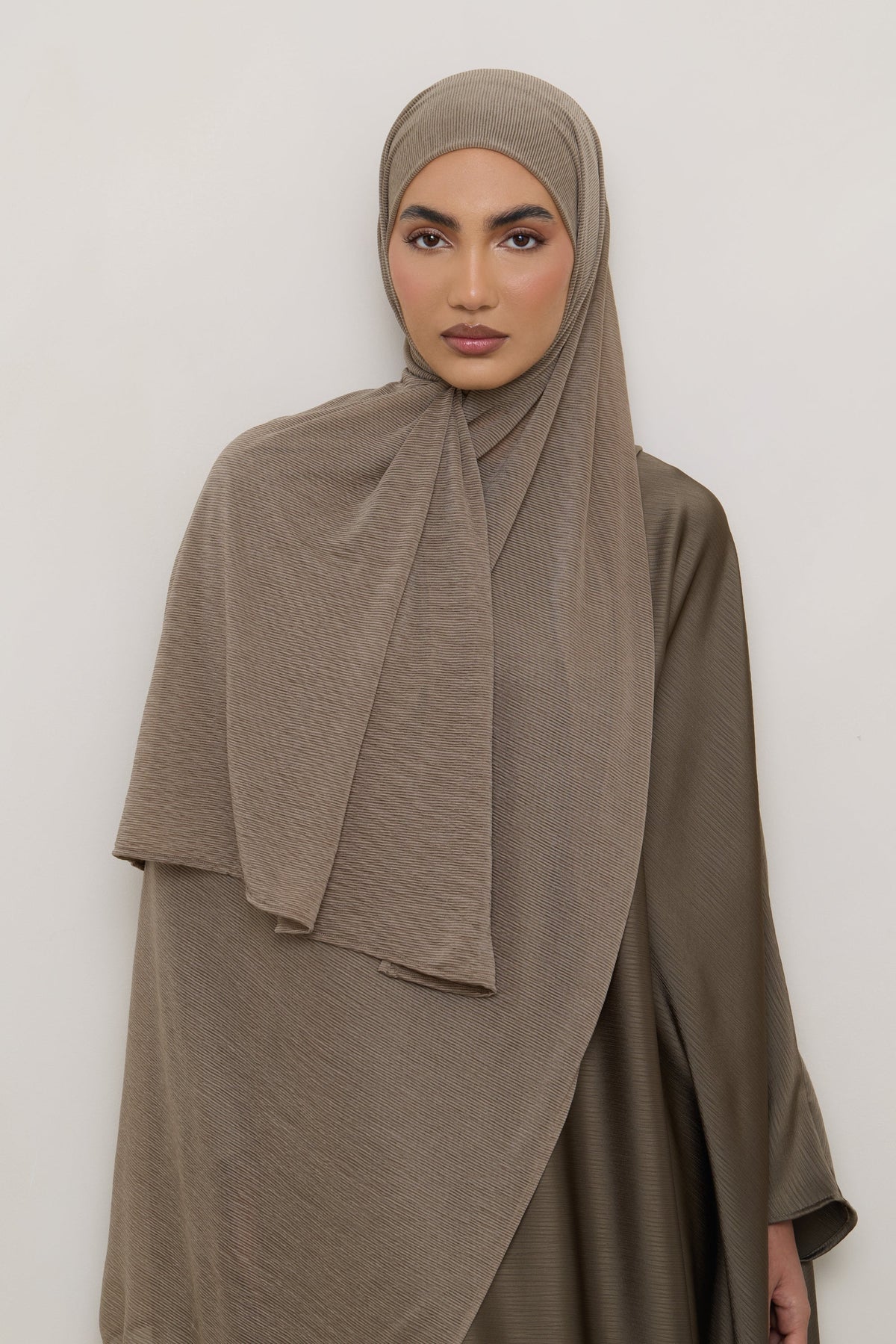 Stretch Stripe Hijab - Zaytoon