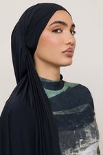 Swim Hijab & Cap Set - Black