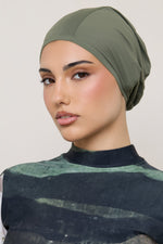 Swim Hijab & Cap Set - Dusty Olive