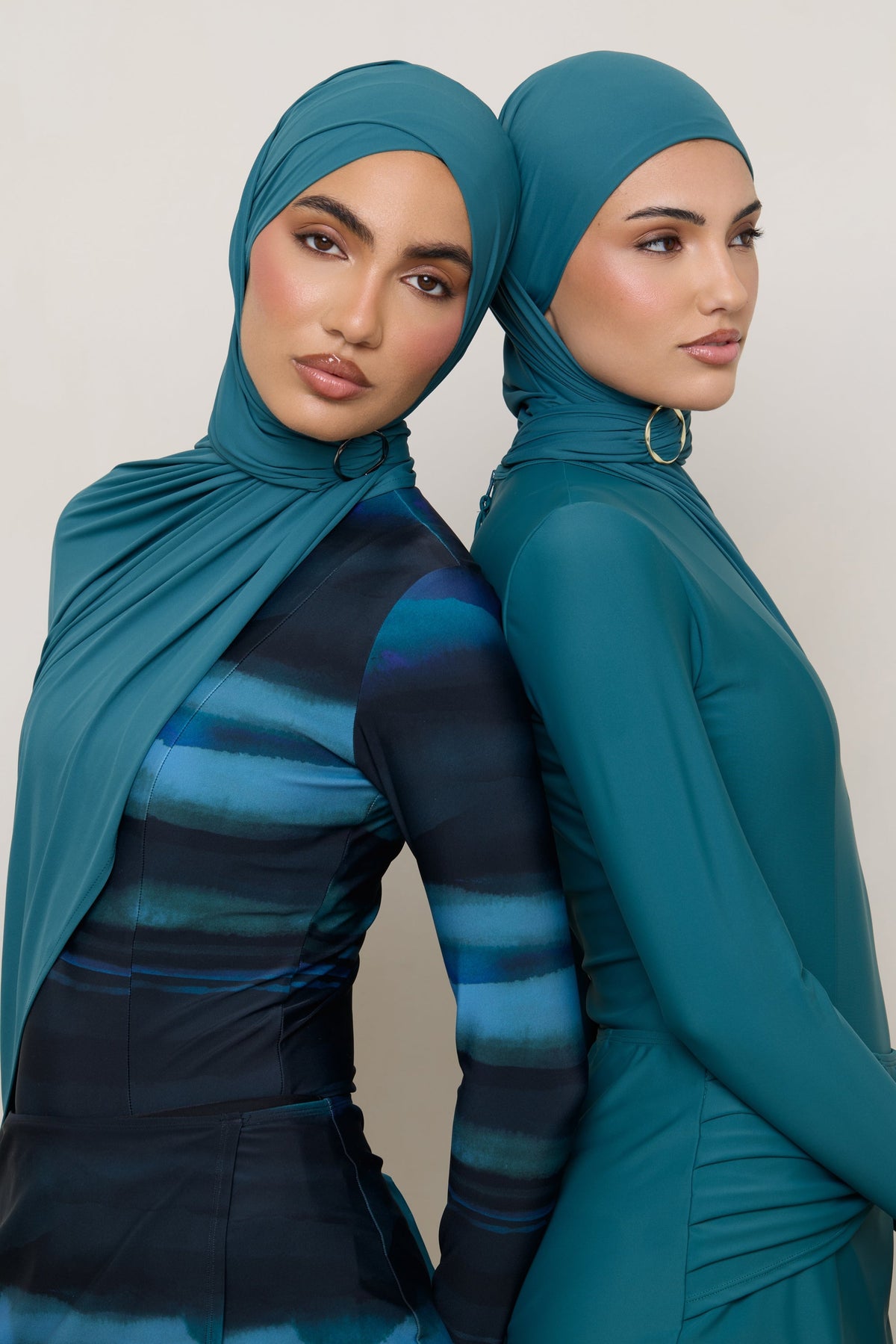 Swim Hijab & Cap Set - Mediterranea