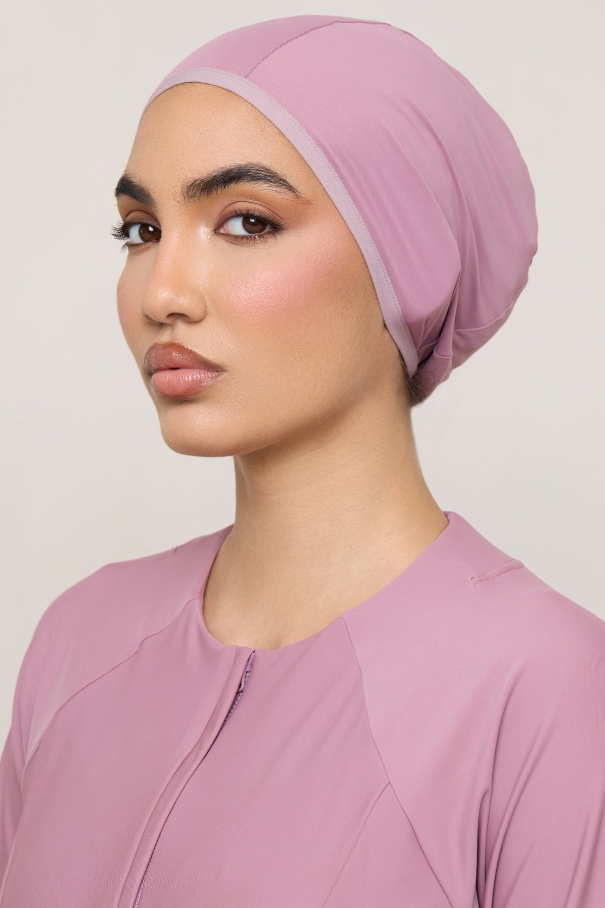 Swim Hijab & Cap Set - Wistful Mauve