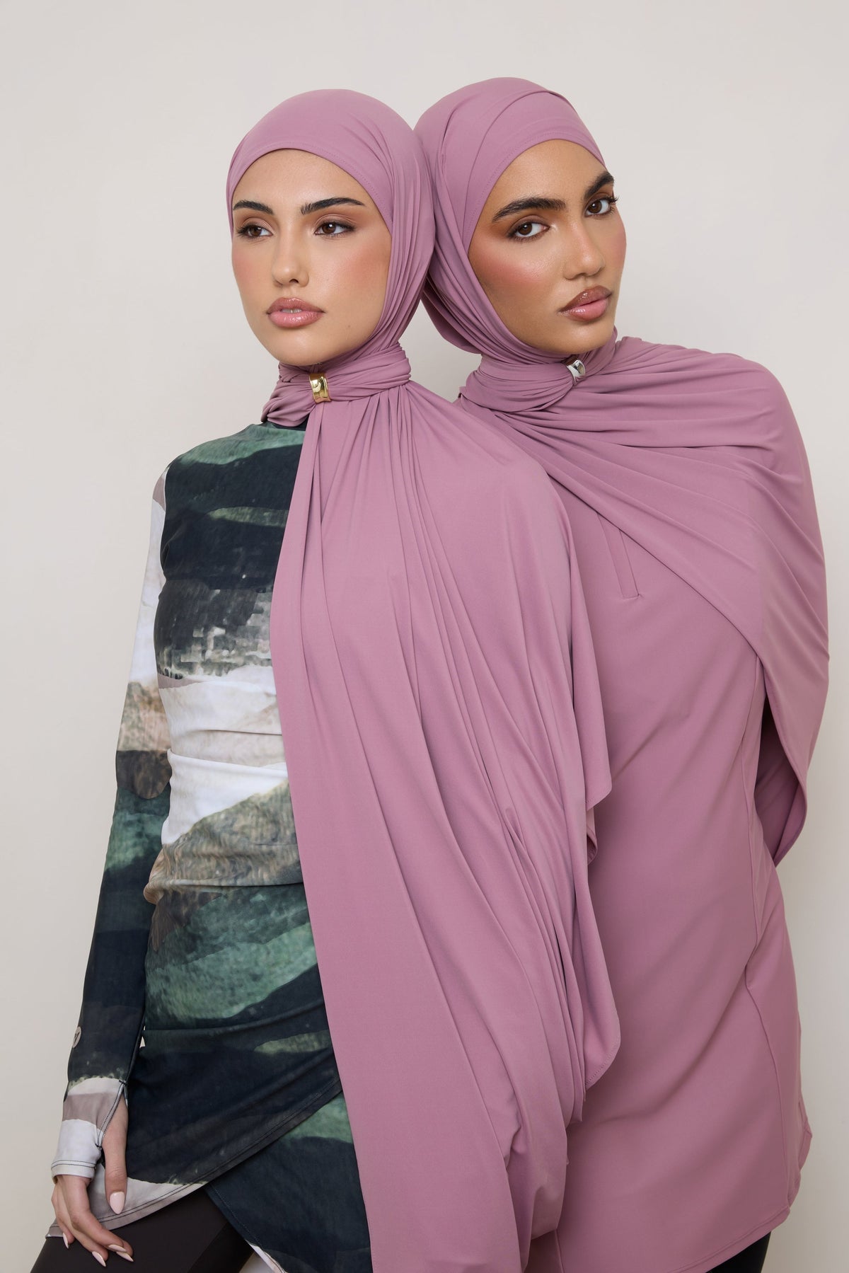 Swim Hijab & Cap Set - Wistful Mauve