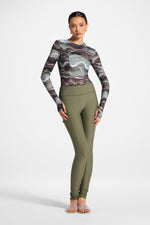 Swim Leggings - Dusty Olive