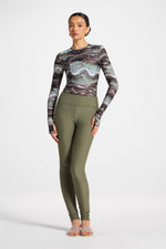 Swim Leggings - Dusty Olive