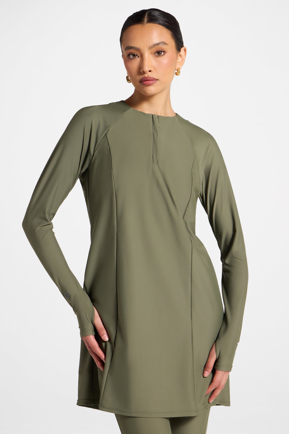Swim Tunic - Dusty Olive