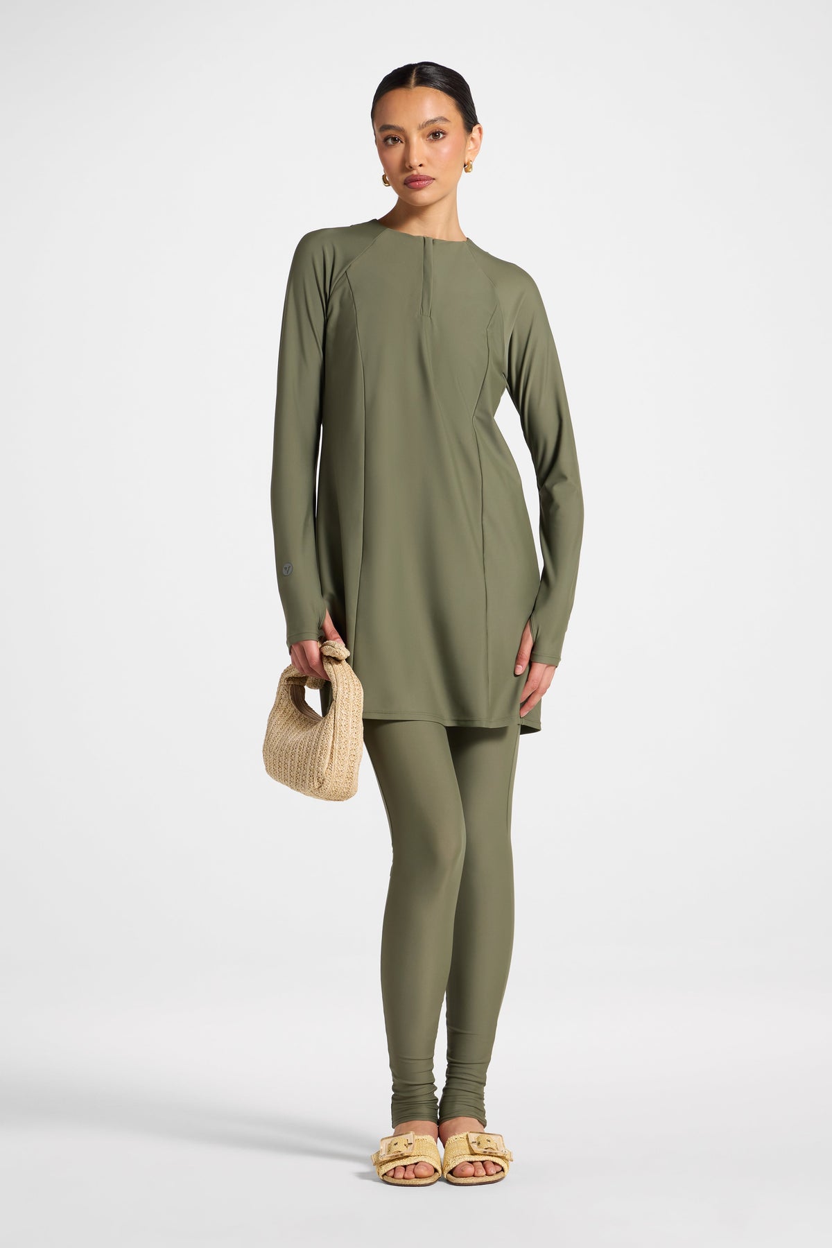 Swim Tunic - Dusty Olive