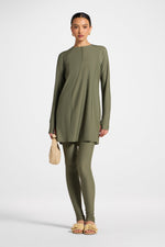Swim Tunic - Dusty Olive