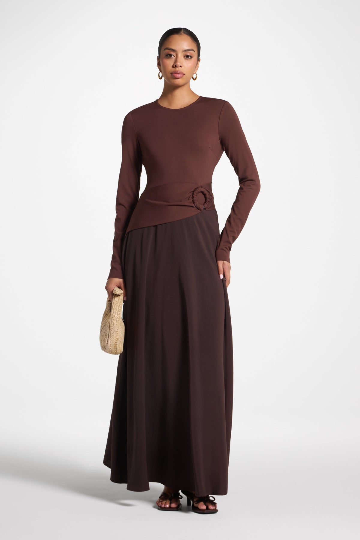 Sydney Asymmetric Maxi Dress - Cove