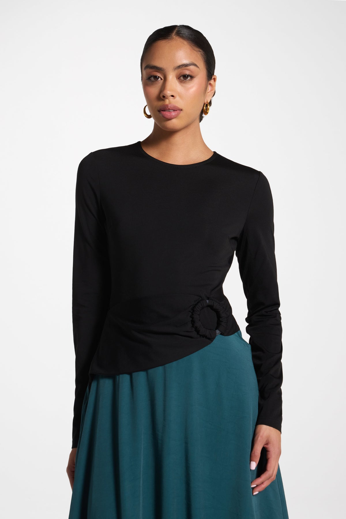 Sydney Asymmetric Maxi Dress - Deep Sea