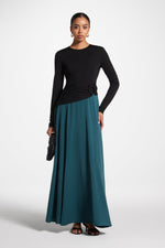 Sydney Asymmetric Maxi Dress - Deep Sea