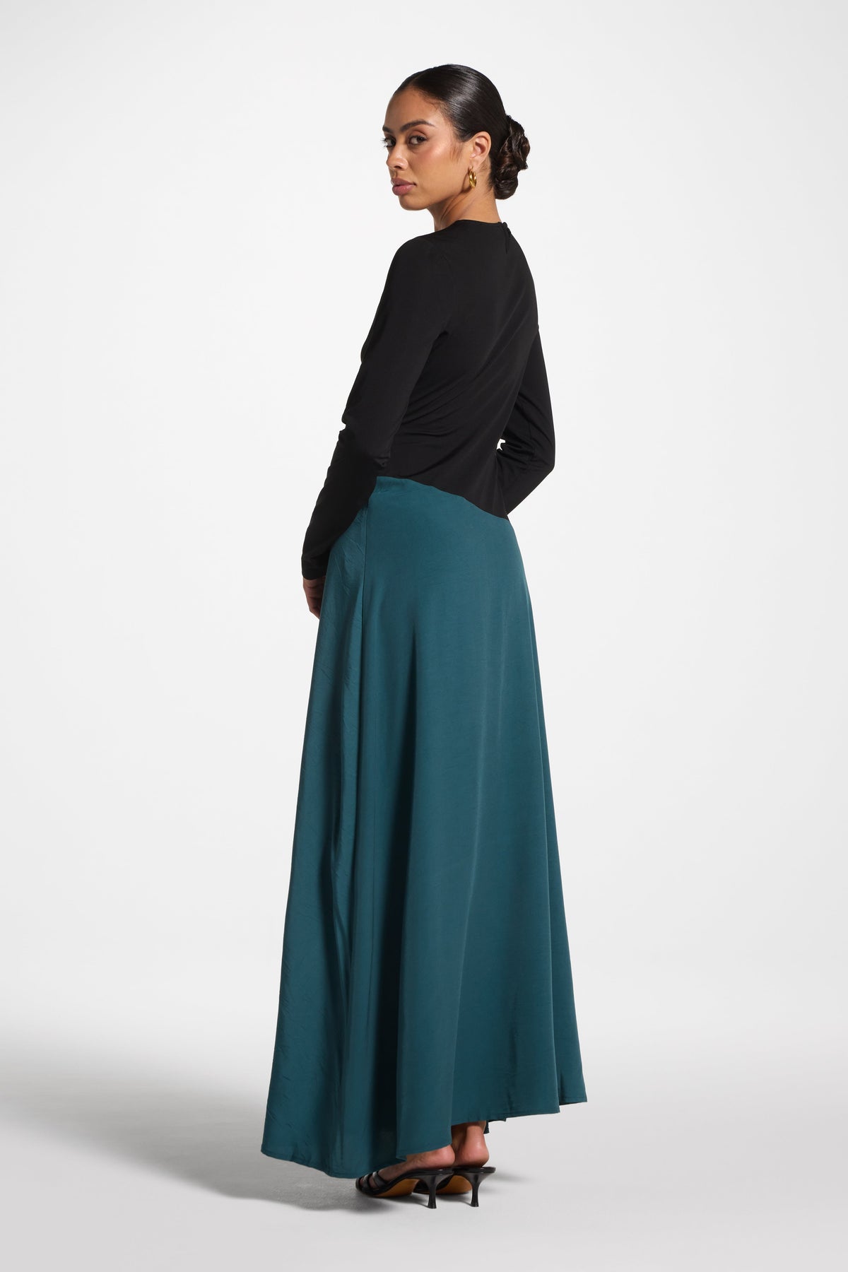 Sydney Asymmetric Maxi Dress - Deep Sea