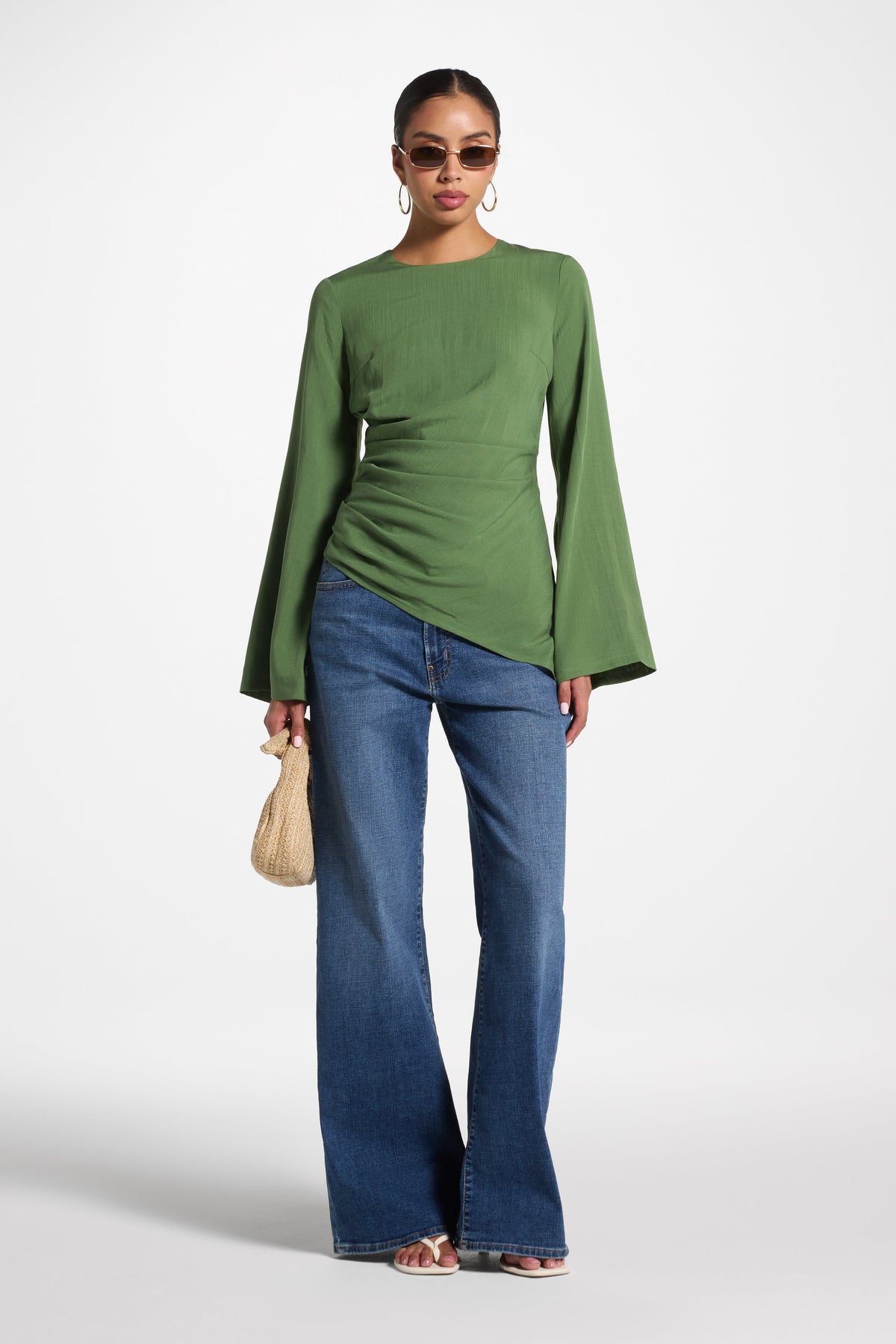 Tencel Asymmetric Top - Green