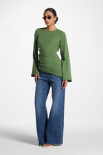 Tencel Asymmetric Top - Green