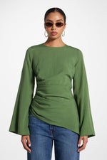 Tencel Asymmetric Top - Green