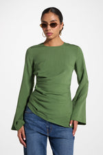 Tencel Asymmetric Top - Green