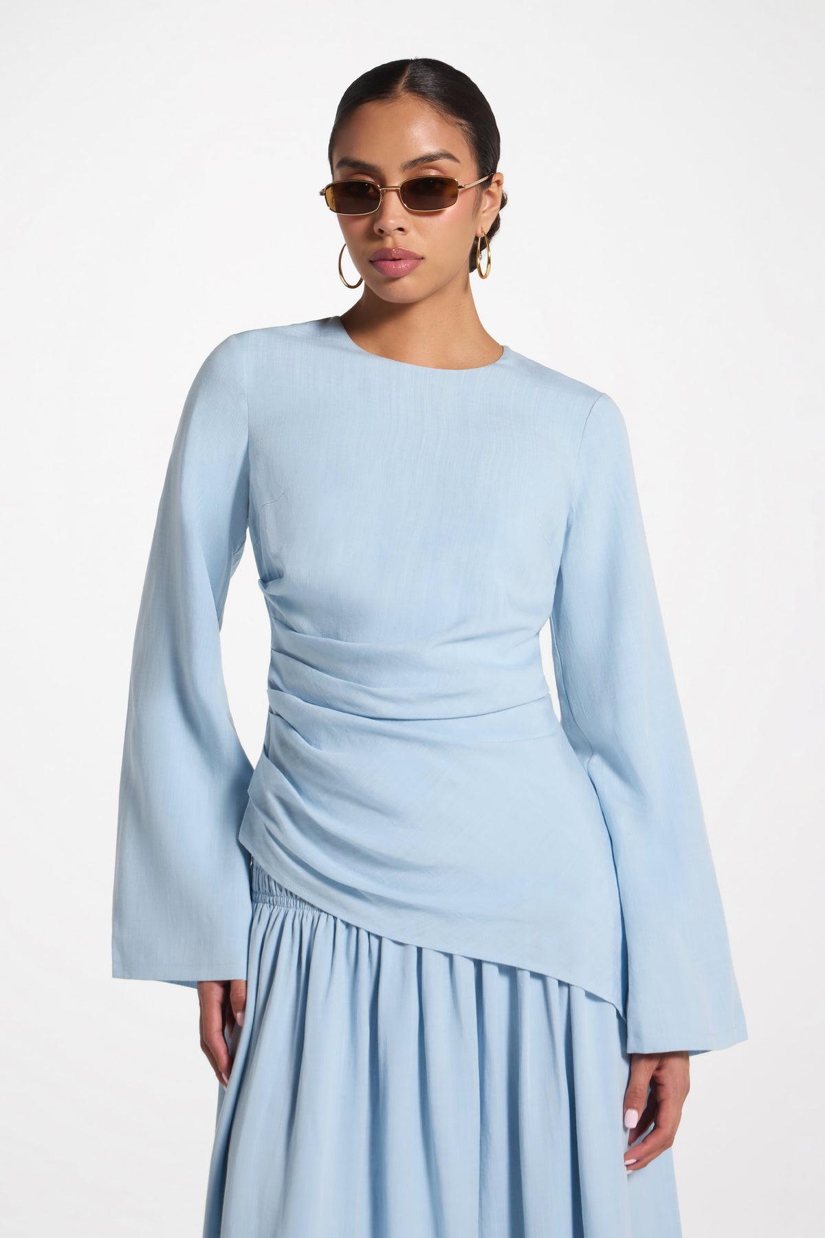 Tencel Asymmetric Top - Sky