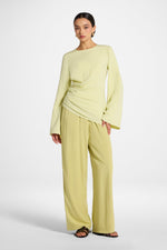 Tencel Asymmetric Top - Spring Green