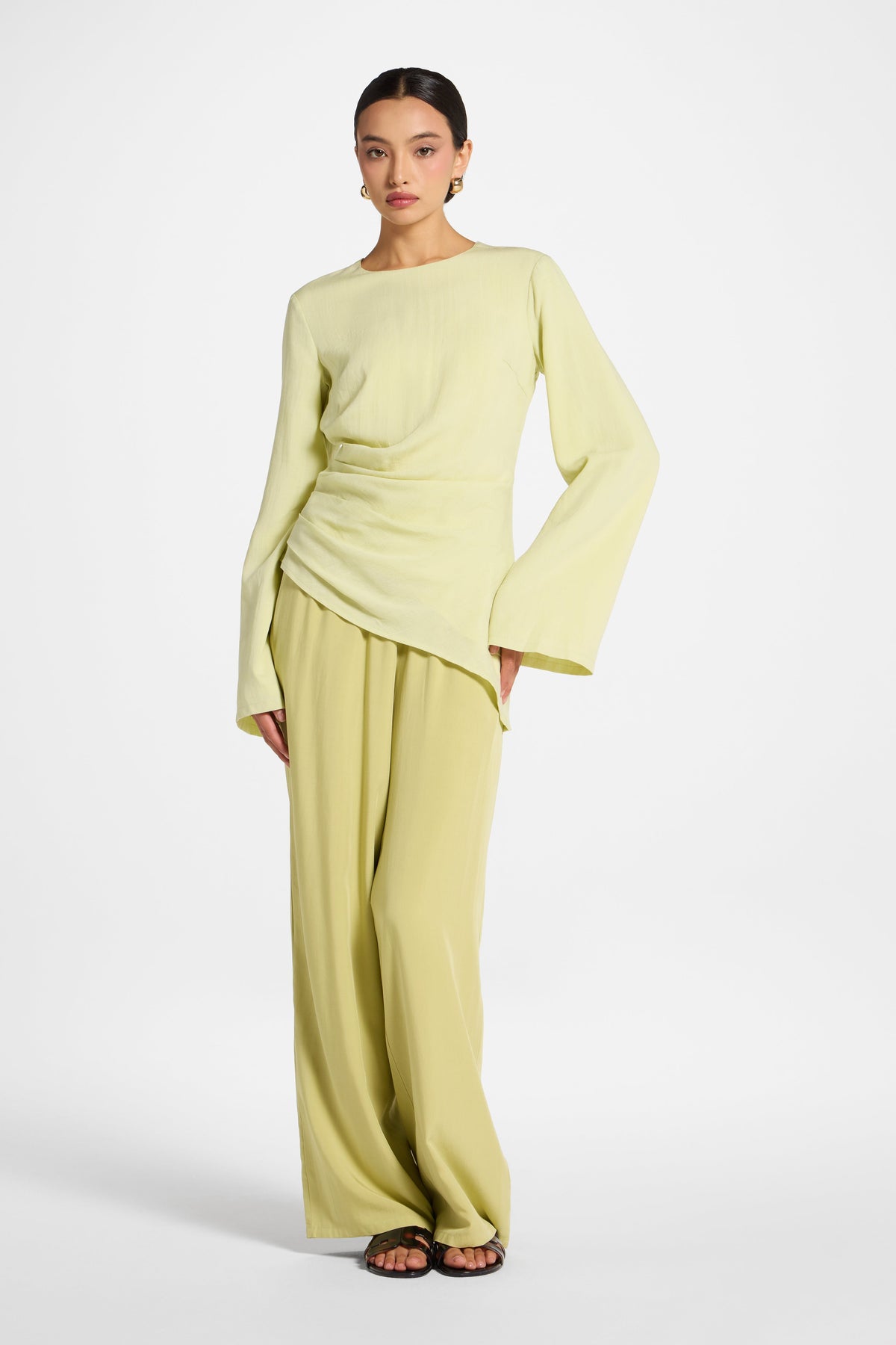 Tencel Asymmetric Top - Spring Green