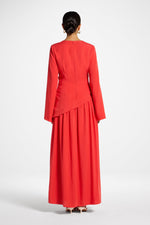 Tencel Asymmetric Top - Strawberry