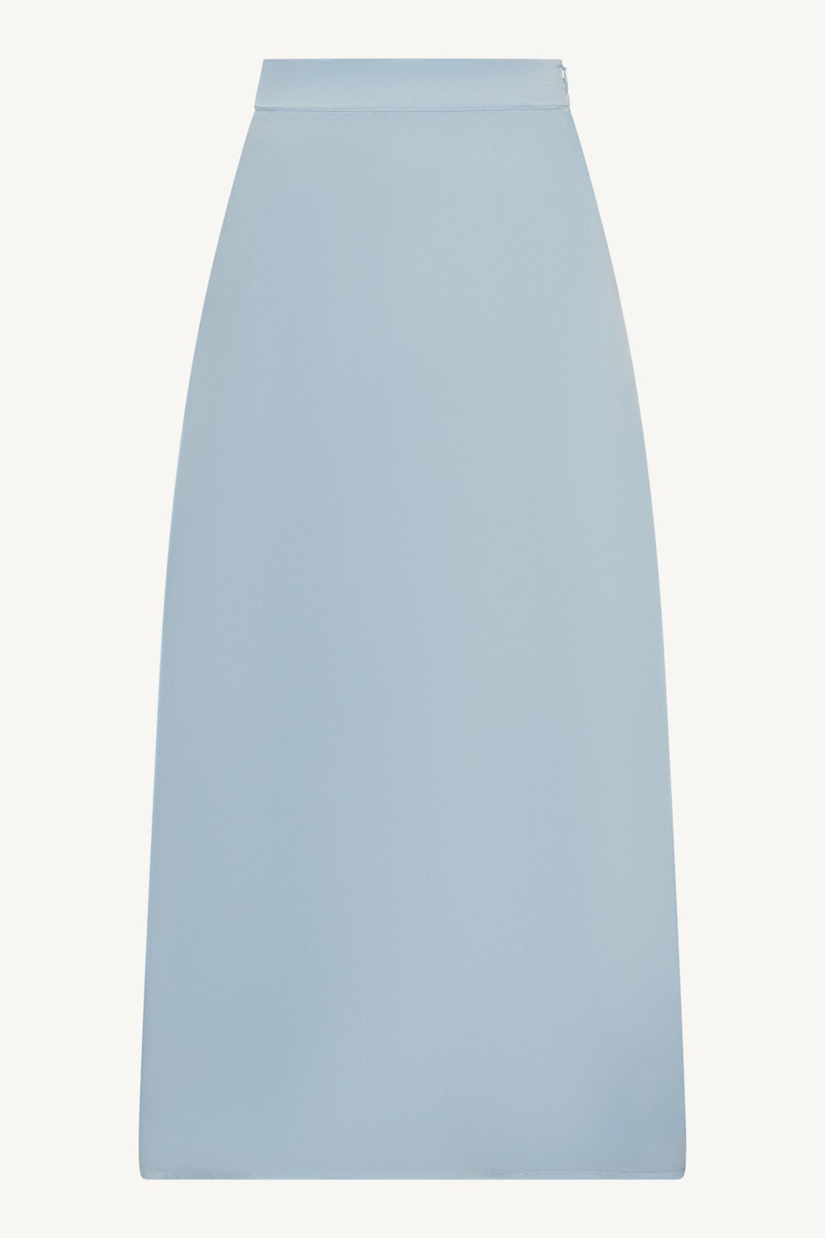 Tencel Silk A-Line Maxi Skirt - Pastel Blue