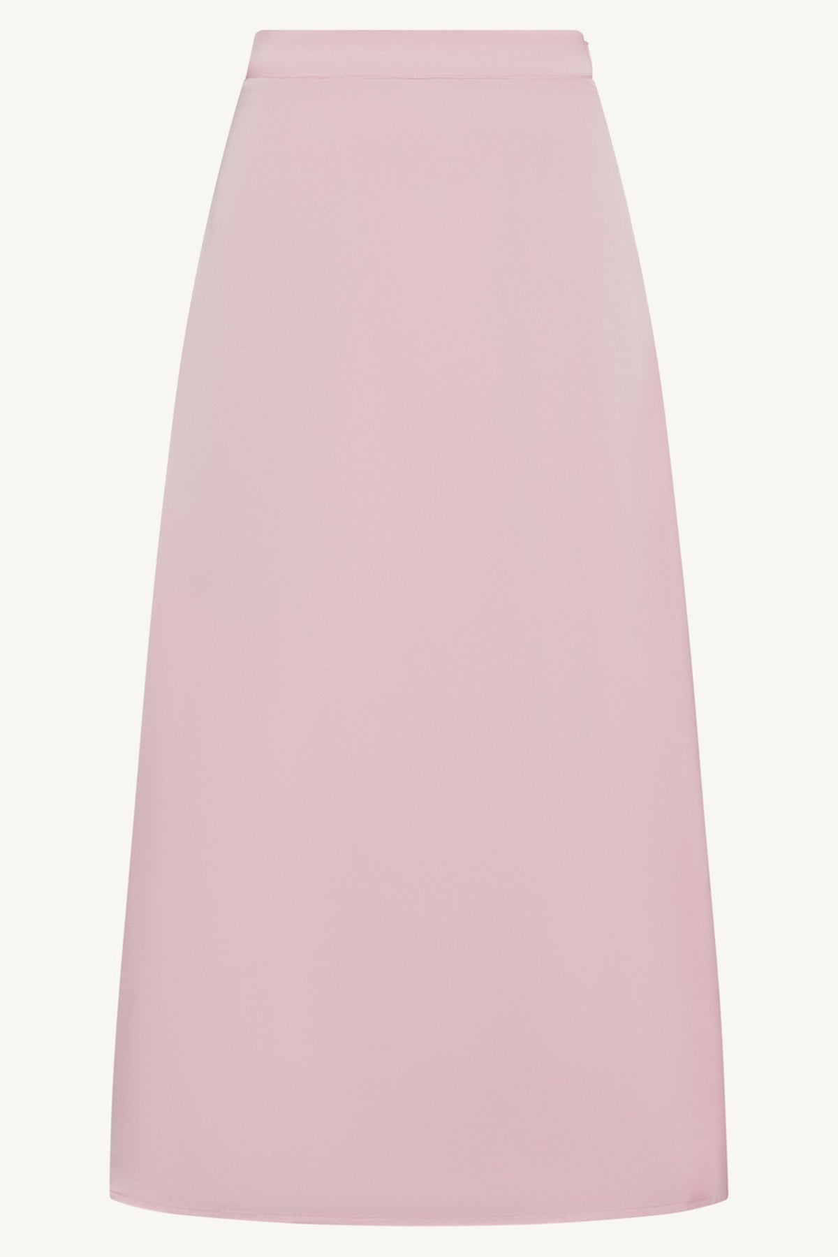 Tencel Silk A-Line Maxi Skirt - Pink