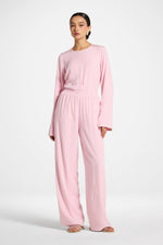 Tencel Wide Leg Pants - Baby Pink