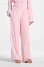 Tencel Wide Leg Pants - Baby Pink