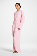 Tencel Wide Leg Pants - Baby Pink