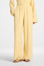 Tencel Wide Leg Pants - Banana