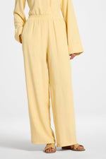 Tencel Wide Leg Pants - Banana