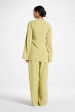 Tencel Wide Leg Pants - Honeydew