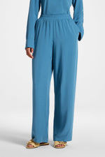 Tencel Wide Leg Pants - Sea