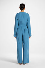 Tencel Wide Leg Pants - Sea
